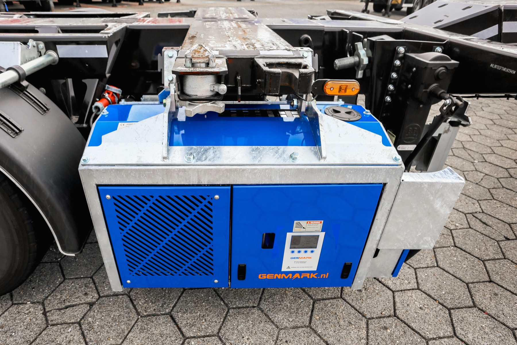 Genmark genset mounted under a chassis